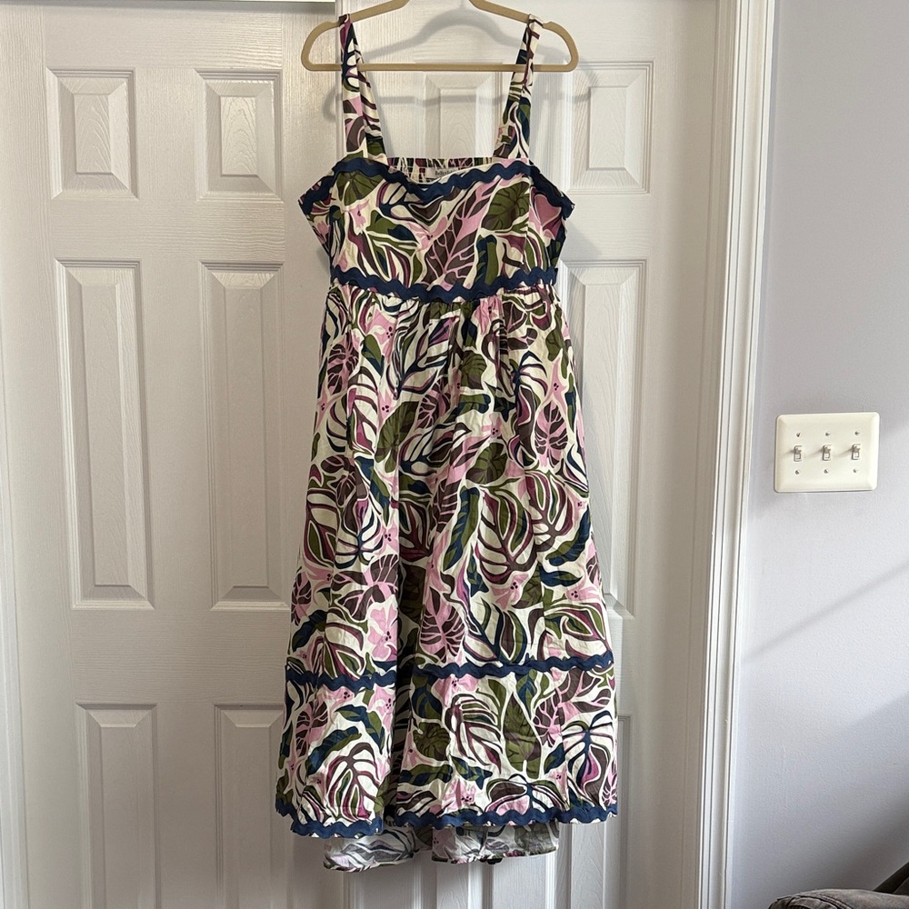 Torrid Floral Casual Dress - Pink, Green, and Navy, Sz 1